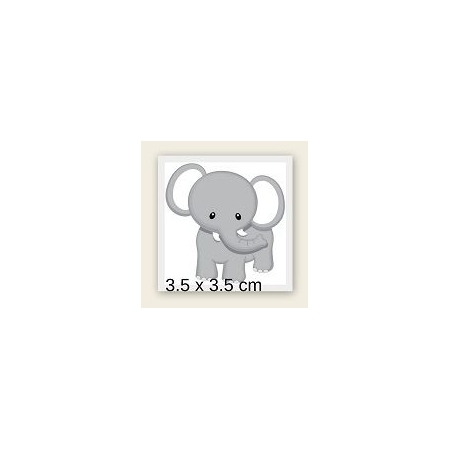 Ξυλινο Ελεφαντακι Με Laser Cut Κοπη Περιμετρικα 3.5Χ3.5Cm - ΚΩΔ:Mpoae15-4-3-Al