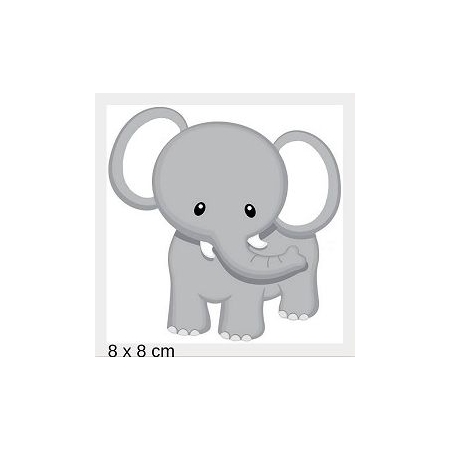 Ξυλινο Ελεφαντακι Με Laser Cut Κοπη Περιμετρικα 8Χ8Cm - ΚΩΔ:Mpoae15-4-8-Al