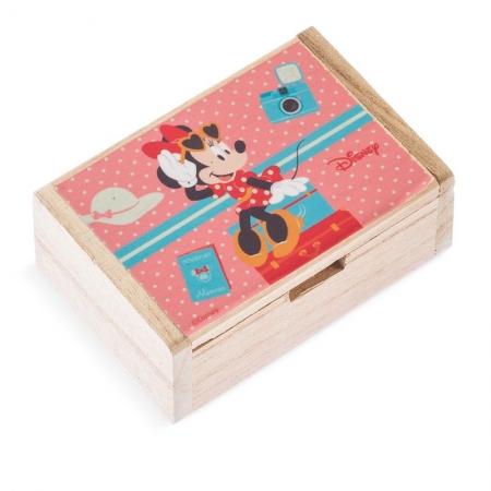 Ξύλινο Κουτάκι Minnie Travel 10.5x7x4cm - ΚΩΔ:NA142-PR
