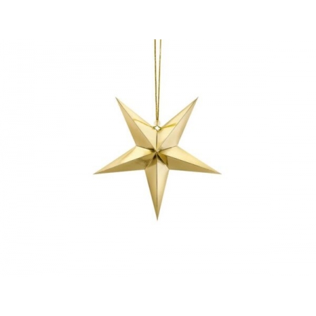 Χάρτινο αστέρι Χρυσό 30cm - ΚΩΔ:496621-NT
