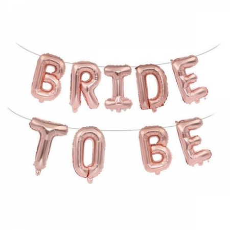 Μπαλόνια Foil Ροζ-Χρυσό Bride to be 40"(100cm) - ΚΩΔ:526LPH12-1-BB