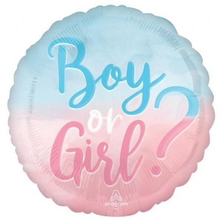 Μπαλόνι Foil 18"(45cm) the Big Reveal “Boy or Girl” - ΚΩΔ:542834-BB