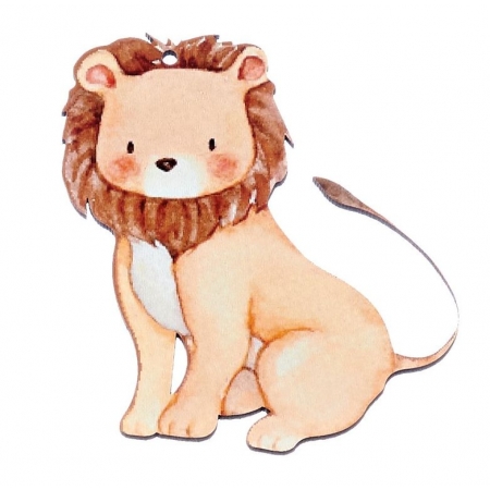 Ξύλινο Λιοντάρι 9X10cm - ΚΩΔ:M10442-AD