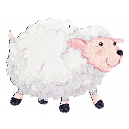 Ξύλινο Πρόβατο 7X7cm - ΚΩΔ:M4730-AD