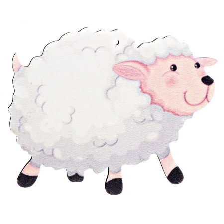 Ξύλινο Πρόβατο 10X10cm - ΚΩΔ:M4731-AD