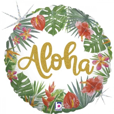 Mπαλόνι Foil 18"(45cm) Tropical Aloha - ΚΩΔ:36804GH-BB