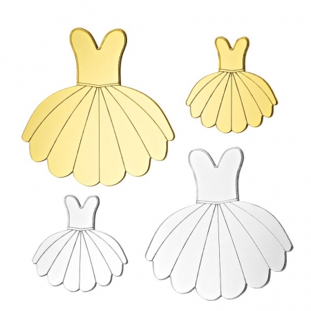 Plexiglass Φόρεμα Μπαλαρίνας 10X10cm - ΚΩΔ:M4701-AD