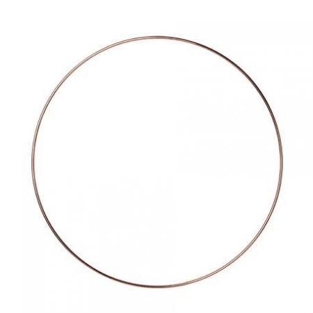 Μεταλλικός κύκλος ροζ χρυσό - rose gold - 30cm - ΚΩΔ:778996-NT