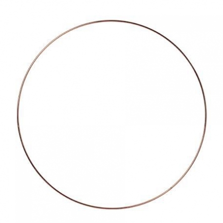 Μεταλλικός κύκλος ροζ χρυσό - rose gold - 40cm - ΚΩΔ:778997-NT