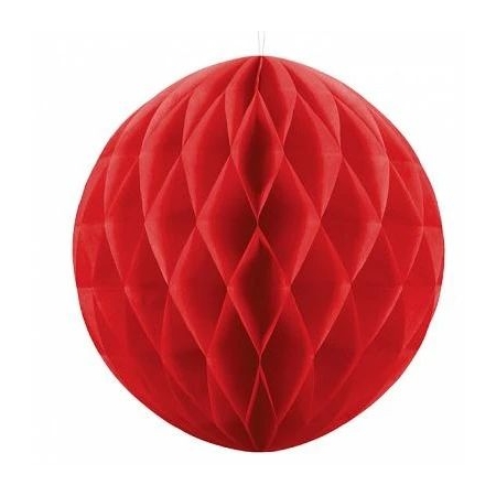 Κόκκινη Χάρτινη Διακοσμητική Μπάλα 20cm - ΚΩΔ:KB20-007-BB