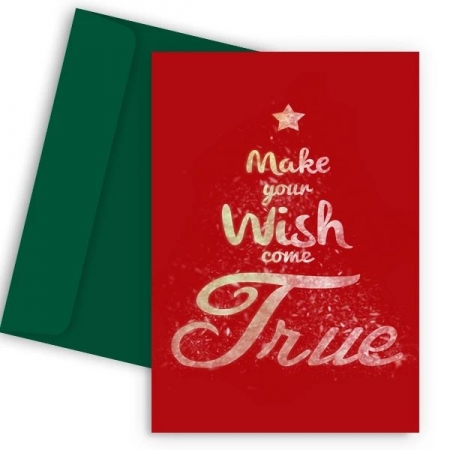 Χριστουγεννιάτικη Κάρτα Wish Come True - ΚΩΔ:VC1702-83-BB