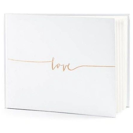 Βιβλίο Ευχών Love Ροζ-Χρυσό 24X18.5m - ΚΩΔ:KWAP59-BB