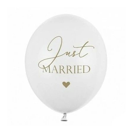 Μπαλόνι Latex 12''(30cm) Just Married - ΚΩΔ:SB14P-237-008-BB