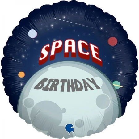 Μπαλόνι Foil 18''(45cm) Space Birthday - ΚΩΔ:G78034-BB
