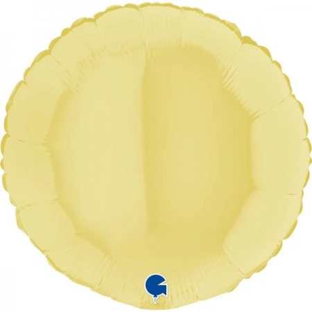 Μπαλόνι Foil 18''(45cm) Στρογγυλό Κίτρινο Matte - ΚΩΔ:181M04Y-BB
