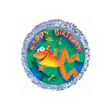 Μπαλόνι Foil 18″(45cm) Happy Birthday Βατραχάκι - ΚΩΔ:511971-BB
