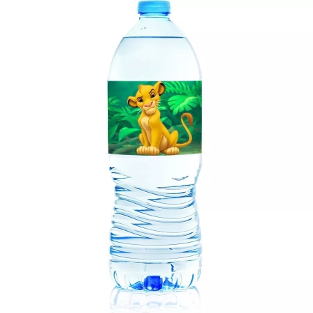 Χάρτινη Ετικέτα για Μπουκάλια Νερού Lion King 21X4cm - ΚΩΔ:553134-7-BB