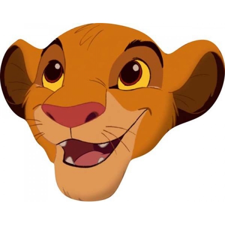 Χάρτινη Μάσκα Πάρτυ Simba Lion King 20cm - ΚΩΔ:P25973-6-BB