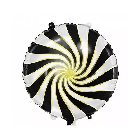 Μπαλόνι Foil 18 (45cm) Γλειφιτζούρι Μαύρο- ΚΩΔ:FB20M-010-BB