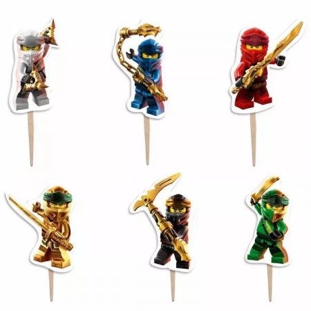 Οδοντογλυφίδες Πάρτυ Lego Ninjago 13cm - ΚΩΔ:P25917-39-BB