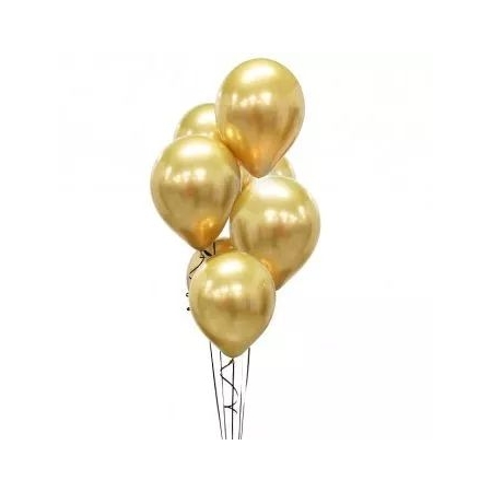 Μπαλόνια Latex 12 (30cm) Platinum Χρυσά - ΚΩΔ:CB-7LZL5-BB