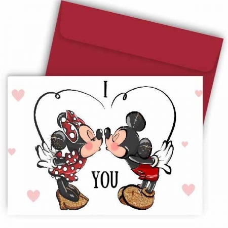 Κάρτα Αγάπης Mickey & Minnie - ΚΩΔ:VC1702-131-BB