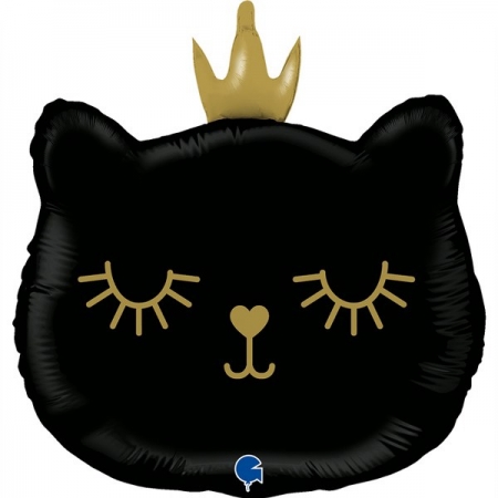 Μπαλόνι Foil 26 (66cm) Μαύρη Γατούλα Πριγκίπισσα - ΚΩΔ:G72097-BB