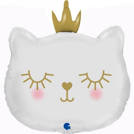 Μπαλόνι Foil 26 (66cm) Άσπρη Γατούλα Πριγκίπισσα - ΚΩΔ:G72096-BB