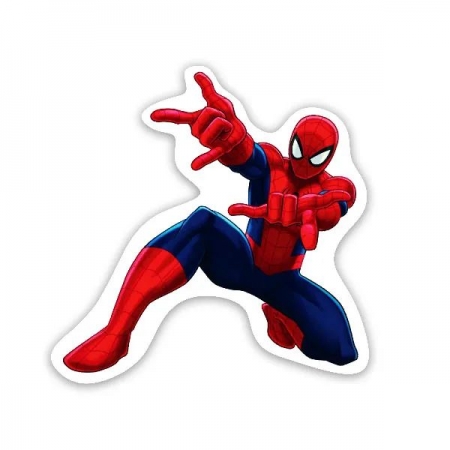 Ξύλινο Διακοσμητικό Spiderman-Web Warrior 10cm - ΚΩΔ:D19W08-21-BB