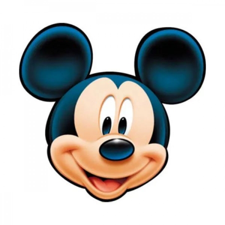 Ξύλινη Διακοσμητική Φιγούρα Κεφάλι Mickey Mouse 15cm - ΚΩΔ:D19W08-33-BB
