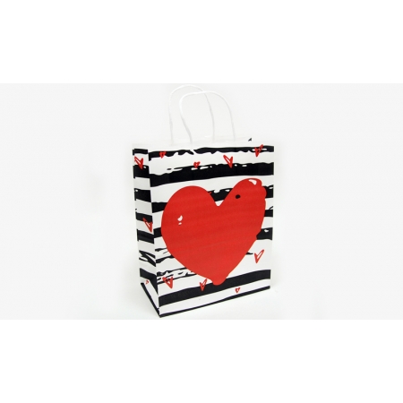 Τσάντα Στριφτό Χεράκι με Καρδιά 27x21cm - ΚΩΔ:402121