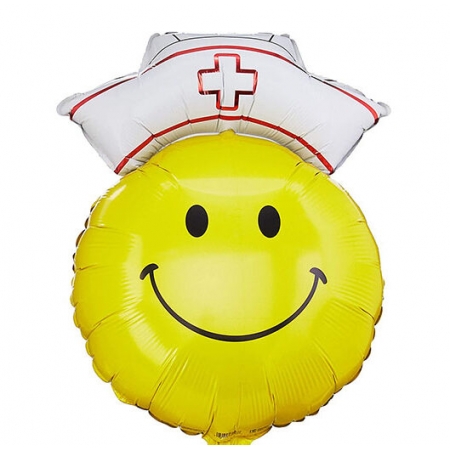 Μπαλόνι Foil 72cm Χαμογελαστή Φατσούλα Nοσοκόμα - ΚΩΔ:85197-BB