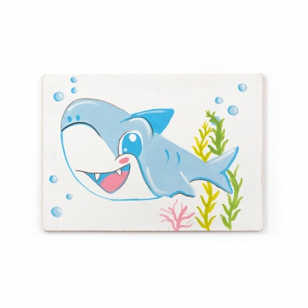 Baby Shark Ζωγραφιστή Παράσταση 24X17cm - ΚΩΔ:ZPR950-PR