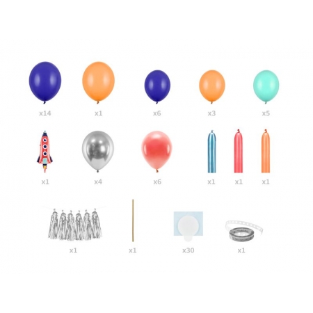 Γιρλάντα με Μπαλόνια με Θέμα Διάστημα 1.54X1.30m - ΚΩΔ:GBN9-BB