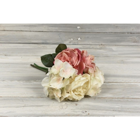 Μπουκέτο λουλουδιών τριαντάφυλλα 30cm - ΚΩΔ:3011619-20-RD