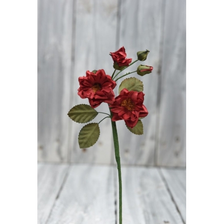 Μικρολούλουδα τριαντάφυλλα κόκκινα 30CM - ΚΩΔ:3011117-24-RD