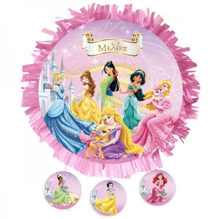 Χειροποιητη Πινιατα Πριγκιπισσες Disney 40X40Cm - ΚΩΔ:553153-44-Bb