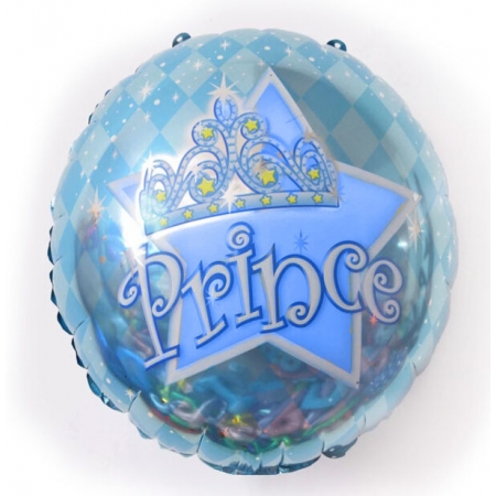 Μπαλόνι Foil 46cm Prince με Στέμμα - ΚΩΔ:207F4073-BB