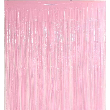 Ροζ Foil Κουρτίνα Διακόσμησης 100X195cm - ΚΩΔ:20721-BB