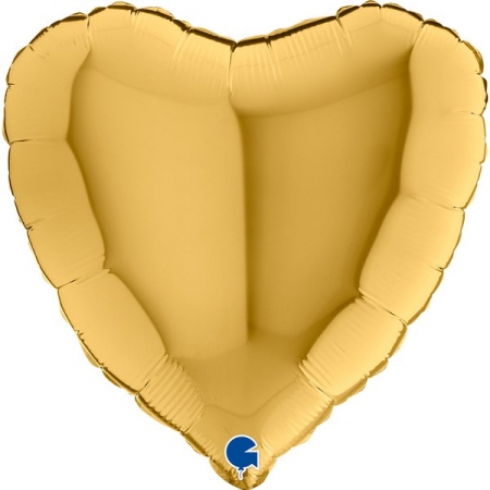 Μπαλόνι Foil 45cm Χρυσή Καρδιά - ΚΩΔ:18012G5-BB