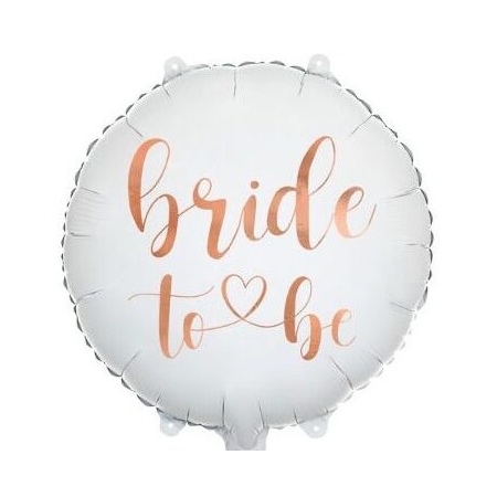 Μπαλόνι Foil 45cm Bride to be Λευκό - ΚΩΔ:FB139-BB