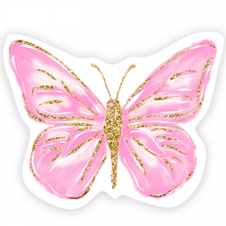 Διακοσμητική Ξύλινη Φιγούρα Πεταλούδα Ροζ 20cm - ΚΩΔ:D19W20-41-BB