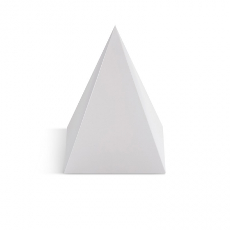 Χάρτινο κουτί πυραμίδα λευκή 10,5x10,5x15,8cm - ΚΩΔ:81711-PR