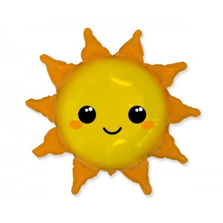 Mπαλόνι Foil 24"- Χαμογελαστός Ήλιος 60cm - ΚΩΔ:901843-1-BB