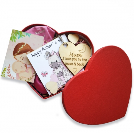Κουτί Καρδιά Με Δωράκια Για Τη Γιορτή Της Μητέρας - ΚΩΔ:VK1804-22-BB