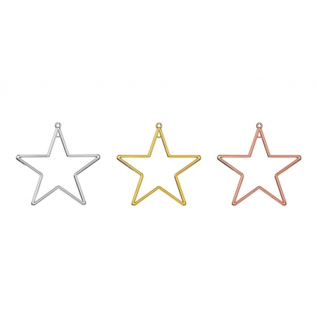 Μεταλλικό Κρεμαστό Αστέρι 9cm - ΚΩΔ:M4998-AD