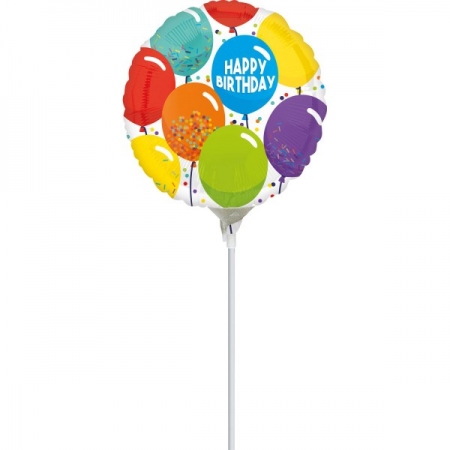 Mini Shape Μπαλόνι Foil - Birthday Celebration 35cm - ΚΩΔ:540674-BB