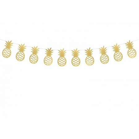 Διακοσμητική Γιρλάντα Χρυσοί Ανανάδες 1,5m - ΚΩΔ:BB000GL6-BB