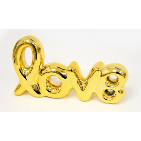 Κεραμικό Χρυσό Love 24x13.5cm fh-220511 - ΚΩΔ:621410