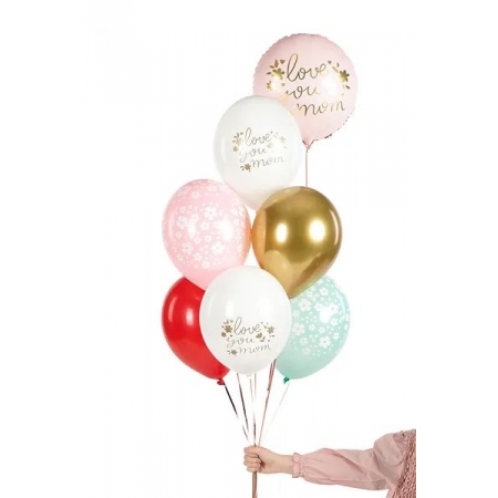 Mπαλόνια Latex ''Love You Mom'' 30cm - ΚΩΔ:SB14P-324-000-BB